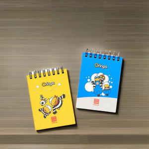 Cuaderno Oringa A7 de Tapa Dura Espiralada, Cubierta Laminada, Impresión Digital, Tamaño Compacto, Regla Transparente, Papel Ecológico Natural - Product Image 3