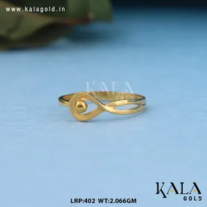 Stylish Religious 18K Solid Gold <b>Ring</b> Simple Smooth Round Band for <b>Men</b> & Women High Gloss Finish Engagement Wedding Daily Wear - Product Image 3