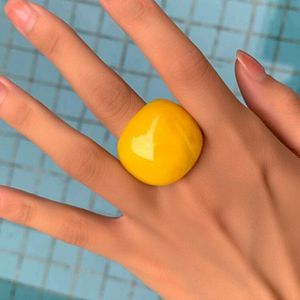 Handmade <b>Resin</b> <b>Ring</b> for Women, Colorful Statement Jewelry with Unique Artistic Design, Lightweight Fashion <b>Ring</b> for Everyday - Product Image 4