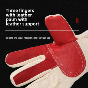 ถุงมือหนังแกะสำหรับงานเชื่อม Sunland Leather Garden ถุงมือหนังนิรภัยสำหรับงานอุตสาหกรรมและงานก่อสร้าง - Product Image 3