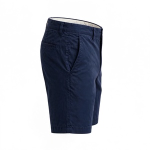 Pantalones Cortos Bermuda Azul Oscuro para Hombre, Cintura Media Elástica, Estilo Casual, Color Sólido, Tejido de Punto, Impermeables, Bolsillos de Poliéster/Algodón - Product Image 5