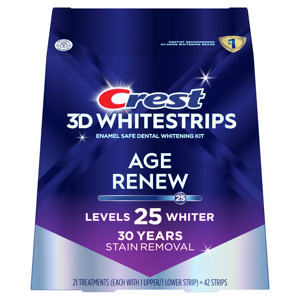 Kit de blanchiment des dents Crest 3DWhitestrips Age Renew (anciennement Supreme Bright) Crest Whitestrips - Product Image 1