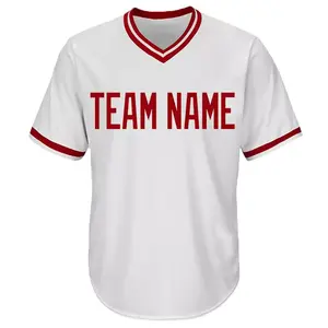 Maillot de baseball personnalisé en polyester pour hommes, style vintage, broderie en mesh, sublimation, vente en gros pour équipes jeunes - Product Image 2