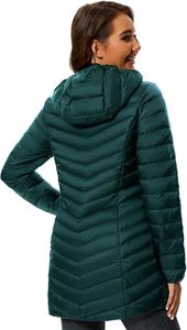 Women's Lightweight <b>Packable</b> Puffer <b>Jacket</b> Hooded Winter Quilted <b>Jacket</b> Custom Women's Hooded Puffer <b>Jacket</b> Water Resistant Coat - Product Image 2