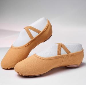 New Arrivals Full Stretch <b>Satin</b> Soft Dance Ballet Shoes <b>Slippers</b> Flats Pumps Cotton Lining Rubber Outsole for Women - Product Image 3