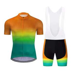 Fournisseur de kits de cyclisme OEM, ensemble de vêtements de cyclisme personnalisés, maillot et short à bretelles, fabricant en gros - Product Image 1