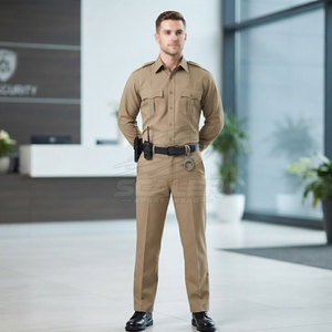 Vêtements de sécurité, uniforme de sécurité, 100% polyester, unisexe, usage extérieur, plusieurs poches, construction durable, fermeture éclair - Product Image 5