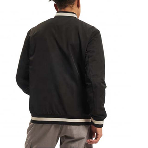 New Arrival Men's College Baseball Autumn Varsity Jacket High Quality 100% Cotton Fleece Custom Letterman Coated Stand Front - Product Image 3