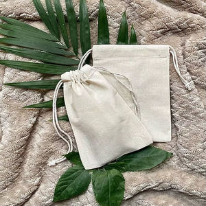 String Simple Reusable Eco-Friendly Foldable Cotton Mesh Bags <b>Drawstring</b> Closure Portable Carrying <b>Backpack</b> Shoe Travel Everyday - Product Image 1