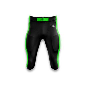 Custom Men's Black Green American Football Jersey Short Sleeve V-<b>Neck</b> Moisture Wicking Fitted Sport Apparel - Product Image 6