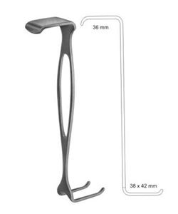 เครื่องมือผ่าตัดแบบสองด้านทำจากเหล็กกล้าไร้สนิมยี่ห้อ Czerny Retractor |   เครื่องมือถ่างแผลสำหรับศัลยกรรมทั่วไป |   ผู้ผลิต OEM ODM - Product Image 1