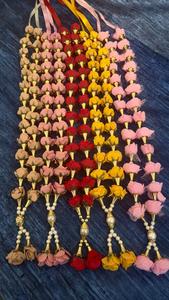 Guirlandes de mariage Mala Nikah pour la mariée et le marié, Mala de pivoines fait main, Mala de mariage indien, Varmala de roses, Jaimala et Mala de roses rouges - Product Image 4