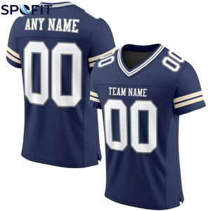 Custom American Football Jersey 100% Polyester Sublimation Uniform OEM Custom Name Number Logo Men Youth Team Jersey <b>Low</b> MOQ - Product Image 2