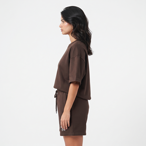 Conjunto Casual de Dos Piezas para Mujer al por Mayor: Shorts de Tela Suave y Top Estampado de la Mejor Calidad - Product Image 2