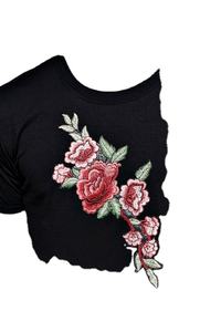 T-shirt en coton gaufré de haute qualité T-shirt surdimensionné uni col en O pour hommes T-shirt avec logo d'impression en relief brodé personnalisé pour hommes - Product Image 3