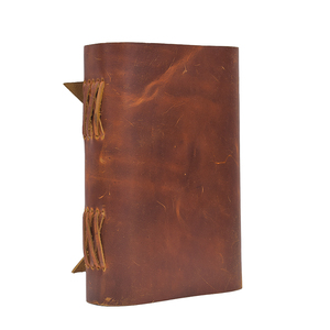 Premium <b>A5</b> Handmade Paper Notebook Vintage Leather Cardboard Cover <b>Diary</b> 100 Pages Eco Friendly Journal with Strap Lock Closure - Product Image 2