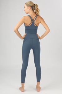 Conjunto Deportivo de 2 Piezas para Mujer, Sin Costuras, de Spandex/Nailon, Sujetador Deportivo, Leggings de Yoga Ajustados de Cintura Alta, Ropa Deportiva al Por Mayor - Product Image 6
