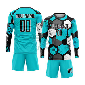 Tenue de football personnalisée 2026 pour équipe, grande taille, manches courtes, logo frontal, 100 % polyester, imprimé par transfert thermique - Product Image 5