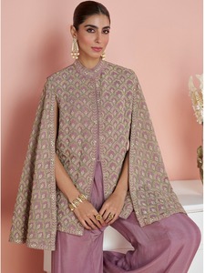 Conjunto de Kurta y Palazzo Cómodo y Moderno para Mujer, con un Look Elegante para Ocasiones como Bodas, Fiestas y Festivales. Compre al por Mayor - Product Image 2