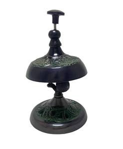 Cloche de bureau en laiton brillant et vert, accessoire décoratif BL3 - Product Image 3