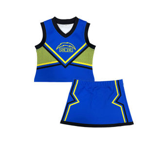 MASGAM SPORTS Customized <b>Sexy</b> Fancy Adult Cheerleading <b>Uniforms</b> Sublimation Printed 100% Polyester Skirt - Product Image 1