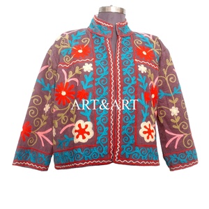 Wholesale Embroidered 100% Cotton Cotrise Jacket for <b>Retro</b> & Bohemian Fashion Eco-Friendly Factory Price - Product Image 2