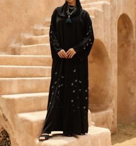 Offre Spéciale 2026 – Abaya Modeste de Dubaï à Manches Longues, Ornée de Perles et de Paillettes, Faite à la Main, Traditionnelle, pour Mariage, en Polyester, Printemps/Automne - Product Image 5