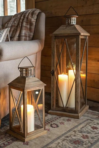 Lanterne en bois élégante et classique, écologique, pour la décoration du Ramadan, offrant une lumière ambiante douce pour les maisons et les réunions de famille - Product Image 2