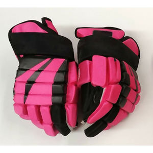 Guantes de Hockey sobre Hielo HI-GLOW SPORTS INTERNATIONAL Blancos de EVA y Fibra de Carbono con Ribete Naranja, Cierre a Presión, Duraderos, Ajuste Universal, Impermeables - Product Image 3