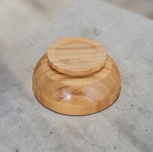 Tazón Pequeño de Bambú para Servir, Decoración Rústica Natural para Cocina, Vajilla Ecológica - Product Image 2