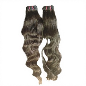 Extensiones de Cabello Humano Natural Ondulado de 18 Pulgadas, Doble Trama a Máquina, Cabello Virgen Indio Crudo Sin Procesar, Suministro Auténtico Certificado de Primera Calidad - Product Image 2