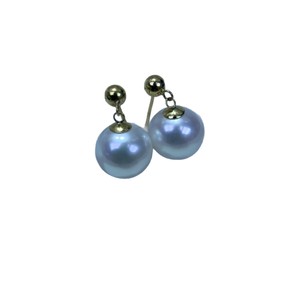 7-8mm 925 Silver Freshwater <b>Pearl</b> <b>Earrings</b> Wind-Blown Short Line Zhuji Natural High Gloss Bright Round <b>Pearls</b> - Product Image 5