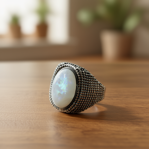 17.1 Grams Fashion <b>Ring</b> with <b>Moonstone</b> Stone - Product Image 3