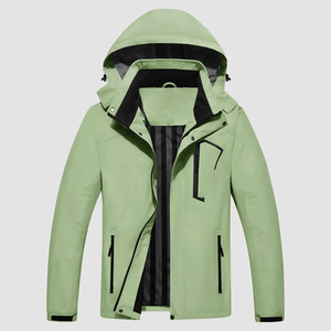 Chaqueta Cortavientos Impermeable Ligera Unisex de Primera Calidad con Cremallera y Capucha Desmontable para Senderismo, Pesca, Viajes y Protección Contra el Viento y la Lluvia - Product Image 4