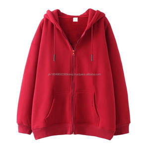 Sweat à capuche avec fermeture éclair pour hommes Sweats à capuche surdimensionnés pour hommes en coton et polyester Sweat à capuche avec fermeture éclair complète et logo imprimé personnalisé - Product Image 6