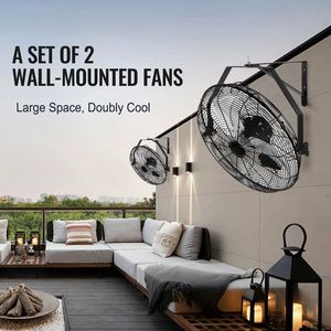 Confezione da 2 Ventilatori Industriali da Parete da 18 Pollici, Impermeabili, 3 Velocità, 4000 CFM, per Interni/Commerciale, Spina AU/US - Product Image 3