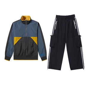 Survêtement coupe-vent tendance pour homme, couleur unie, imperméable, léger, multi-poches, pour garçons - Product Image 3