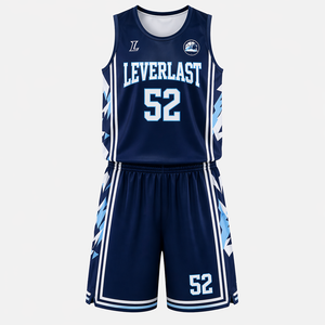 Ensemble d'uniformes de basketball personnalisés de qualité supérieure, maillot et short sublimés, taille plus, logo sur le devant pour les équipes adultes unisexes - Product Image 5