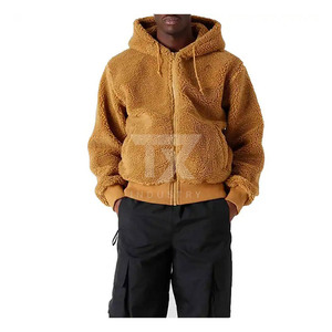 2026 Sports <b>Men's</b> Winter Coat Customizable Zip-up <b>Fleece</b> <b>Jacket</b> Stand Collar Windproof Warm <b>Sherpa</b> Design OEM Service Available - Product Image 3
