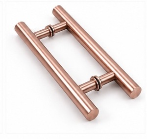 Poignées de tirage en métal durable en forme de H pour entrées de portes modernes, design personnalisable, finition de surface lisse, commande tactile ambidextre - Product Image 5