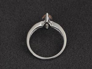 Anillo de Boda de Morganita, Morganita Rosa Natural, Corte Marquesa, Gema Rosa, Plata de Ley, Regalos, Joyería - Product Image 4