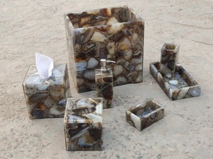Juego de Baño de Resina en Oferta, Juego de Baño Hecho a Mano con Accesorios de Resina, Juego de Regalo para Decoración Navideña del Hogar - Product Image 2