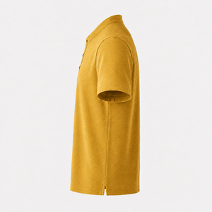 Nuevo Polo de Lino Tejido Liso Personalizado, Textura Cómoda, Cuello Pequeño Elegante, Manga Corta para Uso Casual - Product Image 3