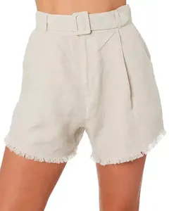 Shorts Casuales de Verano para Mujer, Nuevo Diseño, Cintura Media, Jeans de Mezclilla, Transpirables y con Técnica de Lavado - Product Image 4