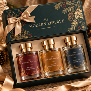 Ensemble de parfums pour hommes OEM/ODM, 3 pièces, coffret cadeau festif, parfum et emballage personnalisables au prix de gros - Product Image 1