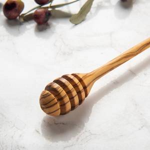 ชุดช้อนตักน้ำผึ้งไม้ธรรมชาติ Curio Craft จำนวน 2 ชิ้น ทำด้วยมือ ปลอดภัยสำหรับอาหาร ใช้กับเครื่องล้างจานได้ ล้างมือเท่านั้น อุปกรณ์บนโต๊ะอาหาร - Product Image 1