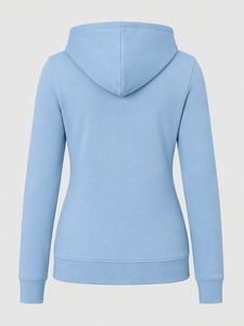 Sudadera con capucha de invierno para mujer, forrada, antiencogimiento, con pedrería, adornada con cristales brillantes, de manga larga, estilo casual y suave. - Product Image 2