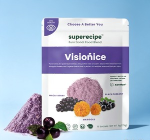 Vision Booster Maqui Berry, Extracto de Grosella Negra y Caléndula en Polvo, Sin Azúcar, Bebida Superalimento Afrutada en Sobres - Product Image 1