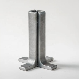 <b>Grey</b> Aluminium Abstract Pillar Candle Holder Minimalist <b>Table</b> Decor Accent - Product Image 1