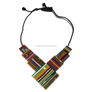 สร้อยคอลูกปัดเรซินนางฟ้าขัดเงาสวยงามสำหรับผู้หญิงเครื่องประดับแฟชั่นทำมือสุดหรูงานตามสั่ง - Product Image 5